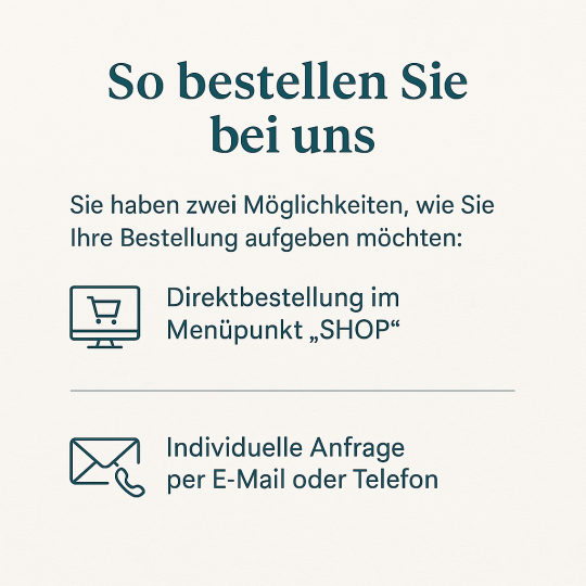 So bestellen